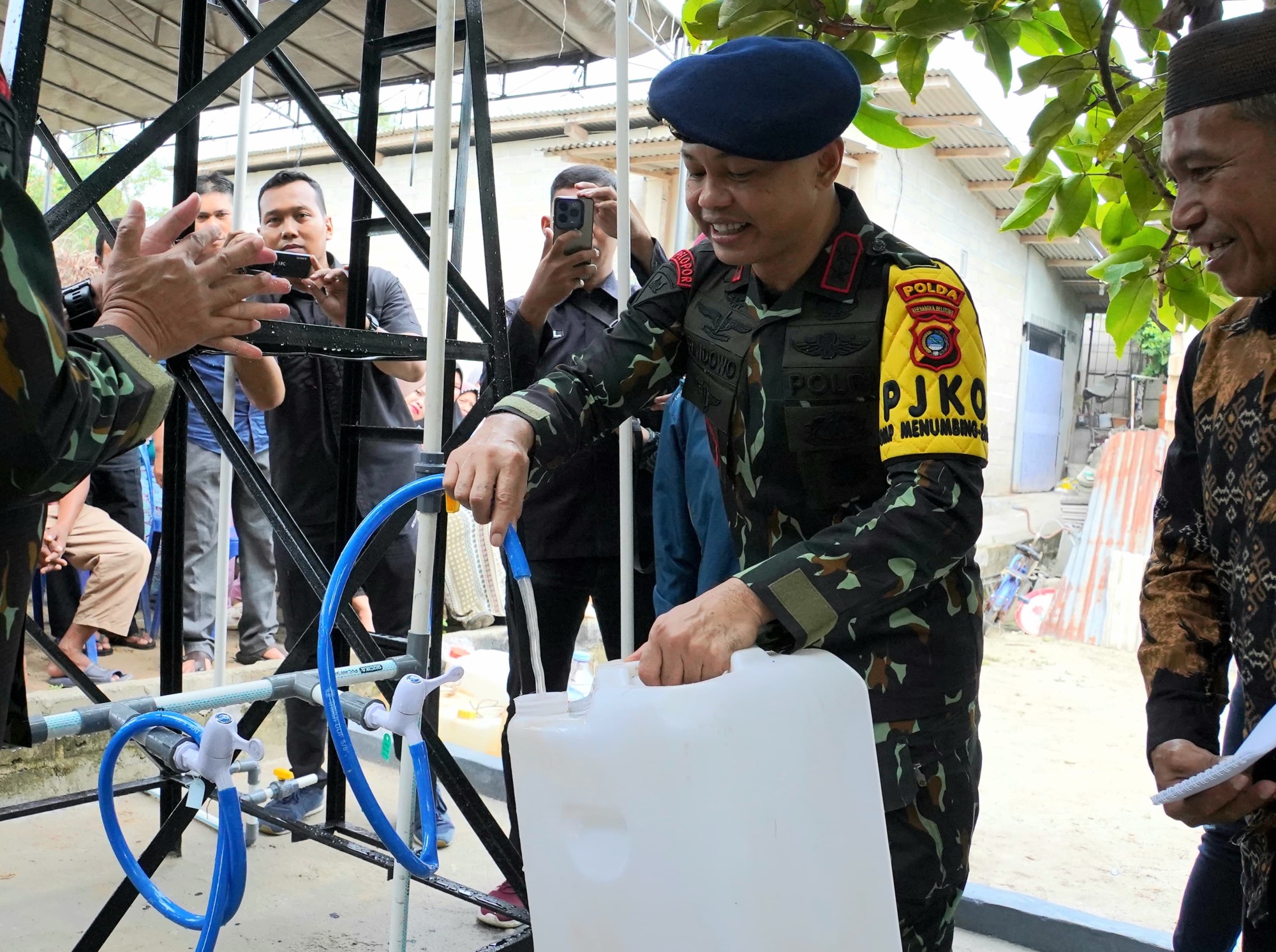 Kapolda Babel Resmikan Sumur Bor Di Desa Batu Belubang, Bantu Masyarakat Terdampak Kekeringan Di Musim Kemarau