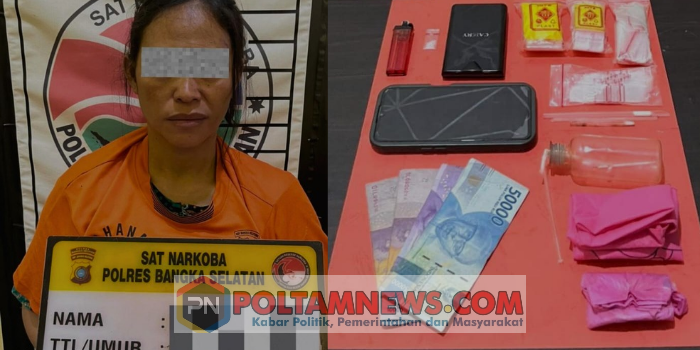 Sat ResNarkoba Polres Basel Bekuk Ibu Rumah Tangga Pengedar Sabu