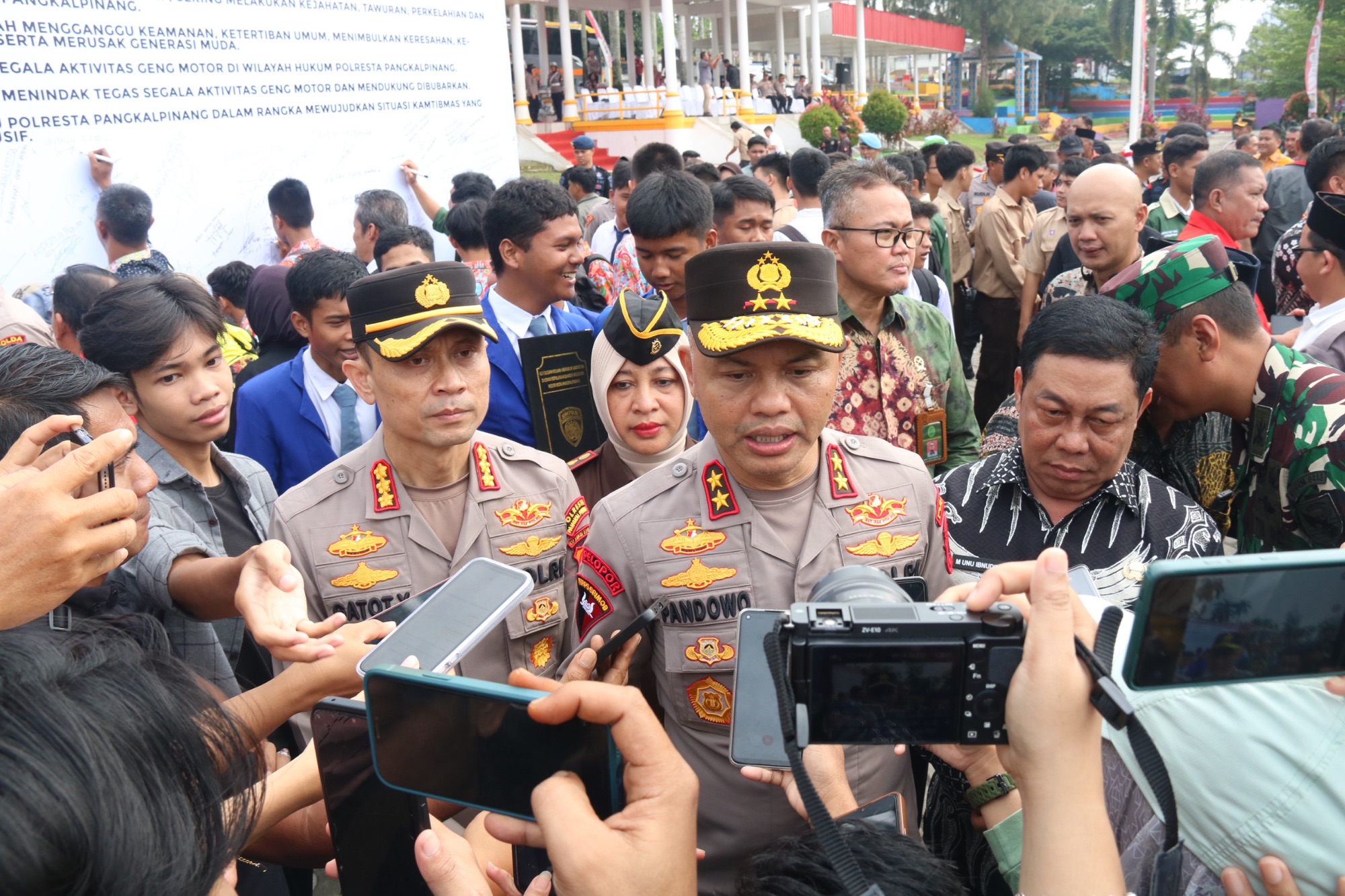 Ini Strategi Kapolda Babel Bubarkan Geng Motor, Minta Dipedomani Pejabat Utama Dan Kapolres Jajaran