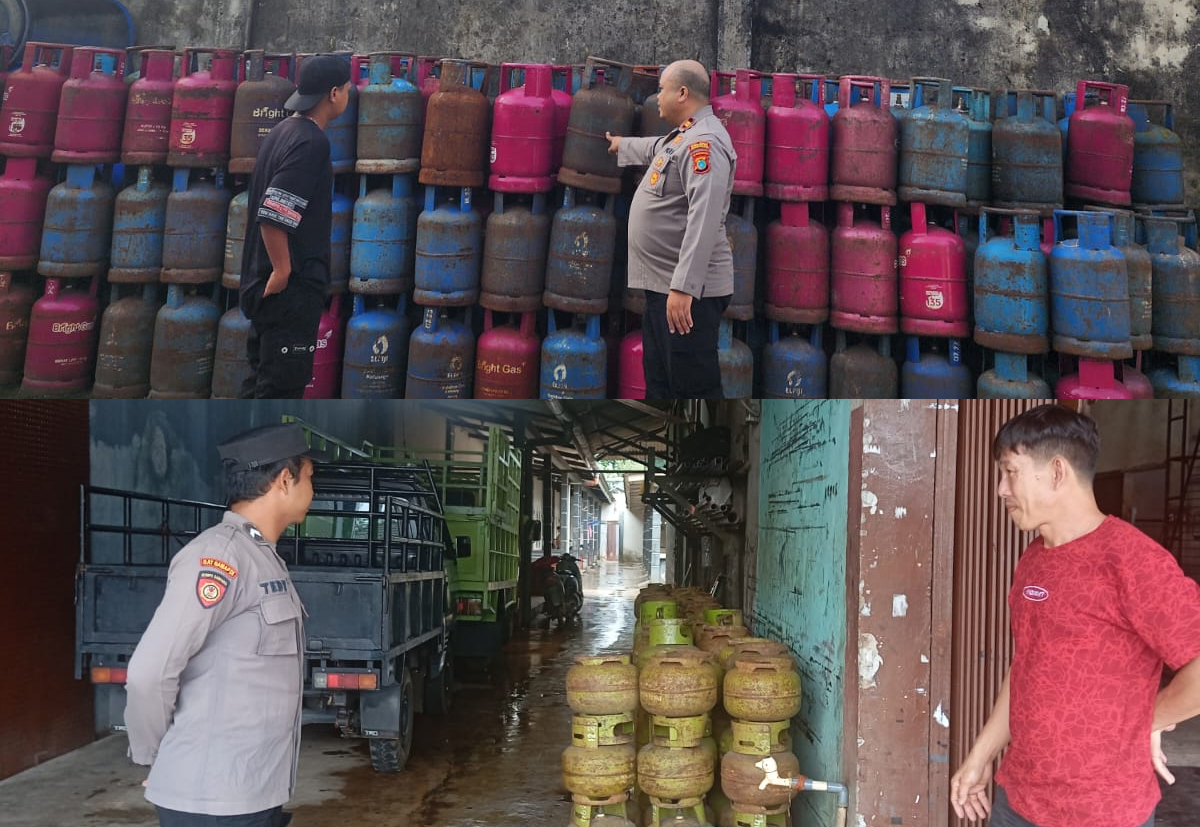 Pantau Kelangkaan Gas LPG 3 Kg, Kapolsek Payung Sambangi Pangkalan