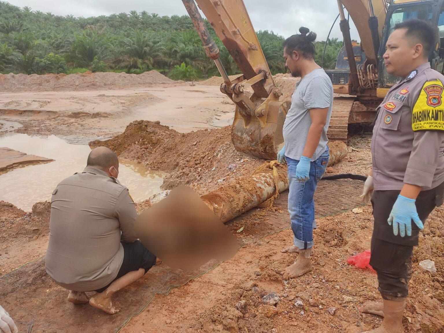 Polres Basel Selidiki Kematian Agun Pekerja di Kolam Penampungan PT Jintong di Desa Paku