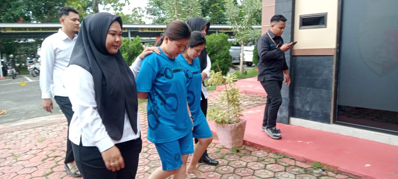 Sat Reskrim Polres Basel Amankan Dua Wanita Usai Keroyok Korban di Pelabuhan Jeki Sukadamai