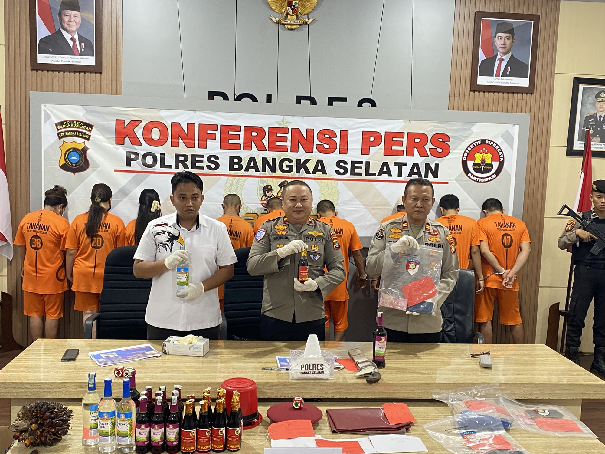 Dari Curat hingga Prostitusi, Polres Basel Ungkap 12 Kasus Selama Operasi Pekat Menumbing 2025